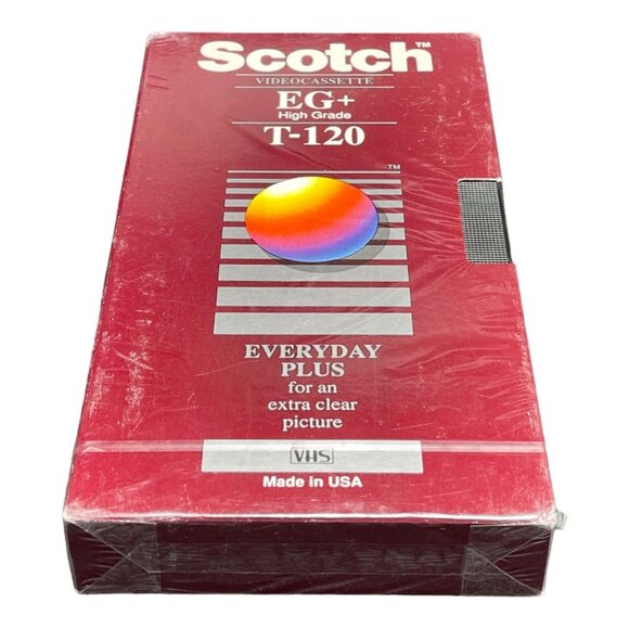 📼NEW SEALED Scotch EG+ T-120 VHS Videocassette High Grade Tape📼‎ - Picture 6 of 6